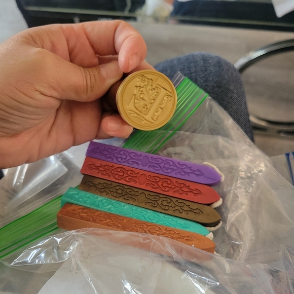 Colorful Wax Seal Sticks with Stamp - Picture 3 of 3